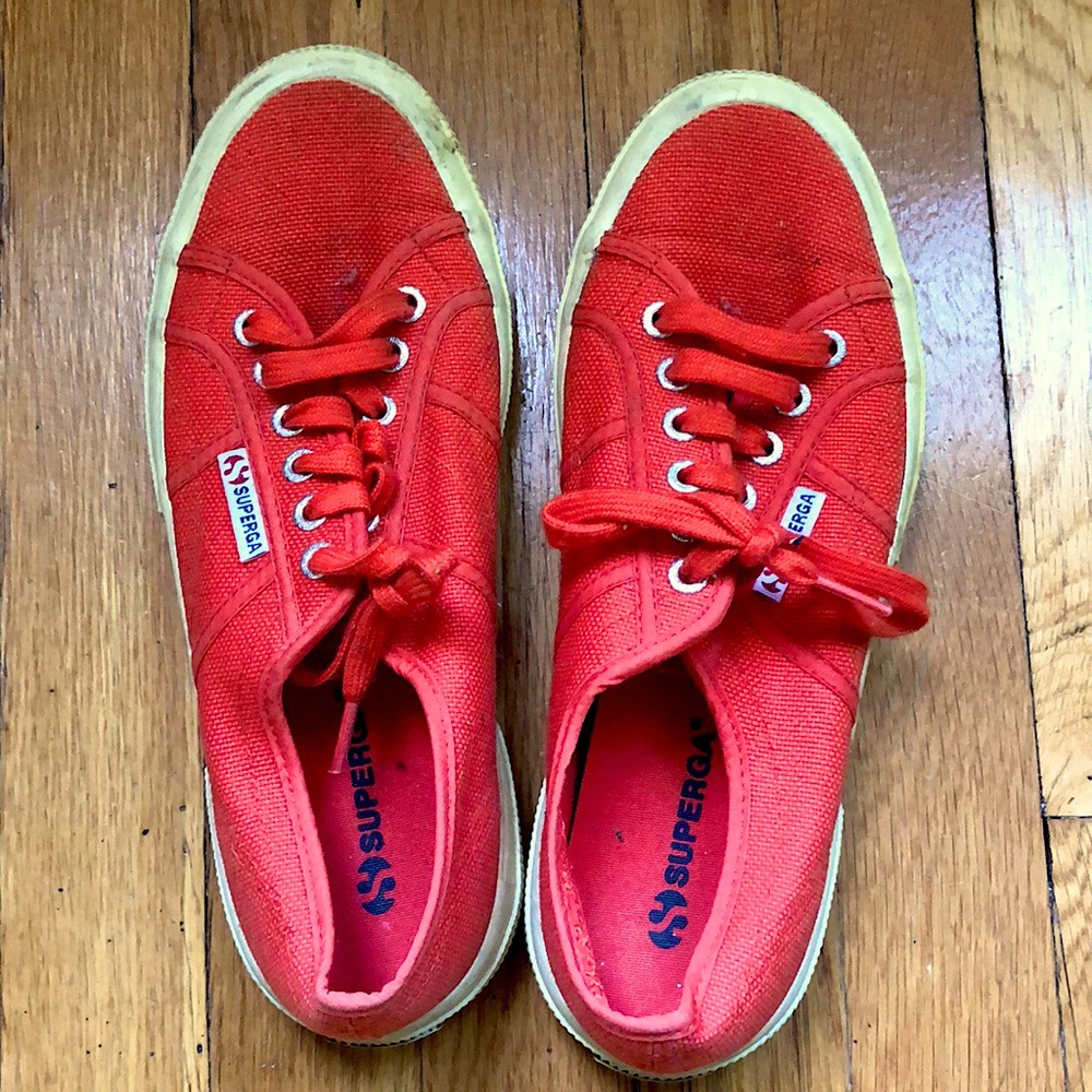 Superga Orange Sneakers - Size US 8/EUR 39